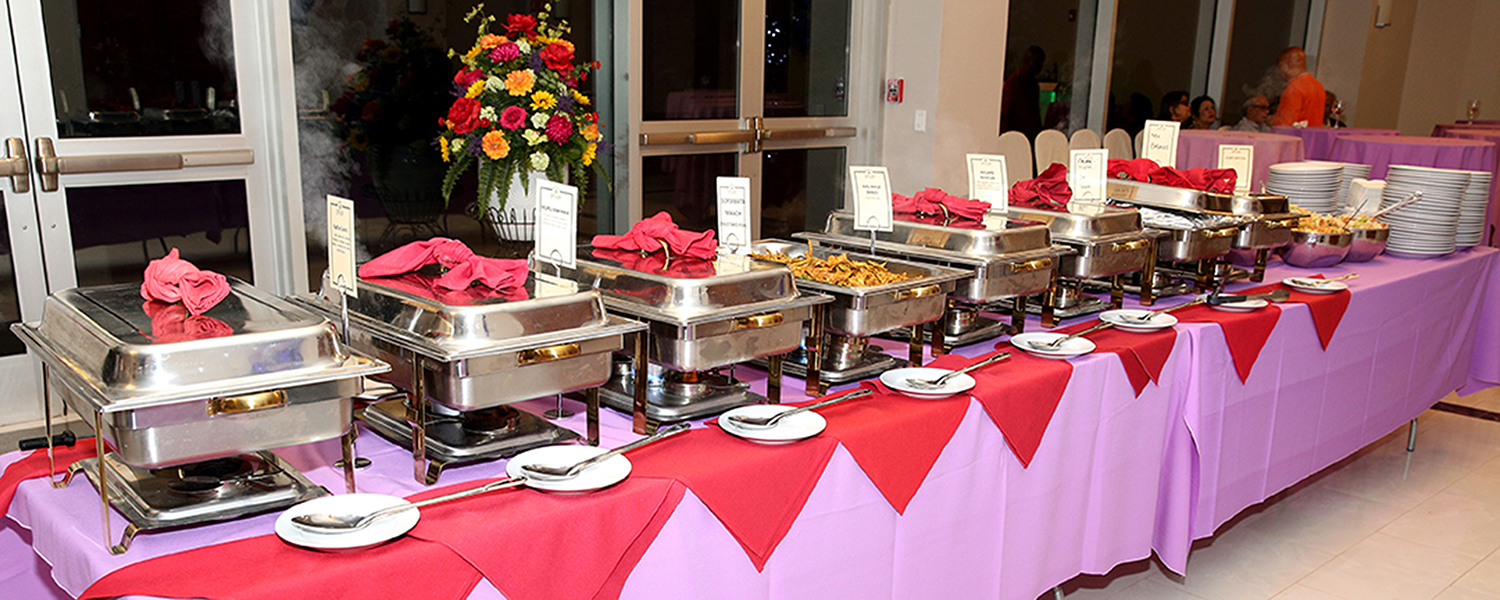 Cater your food in buffet style